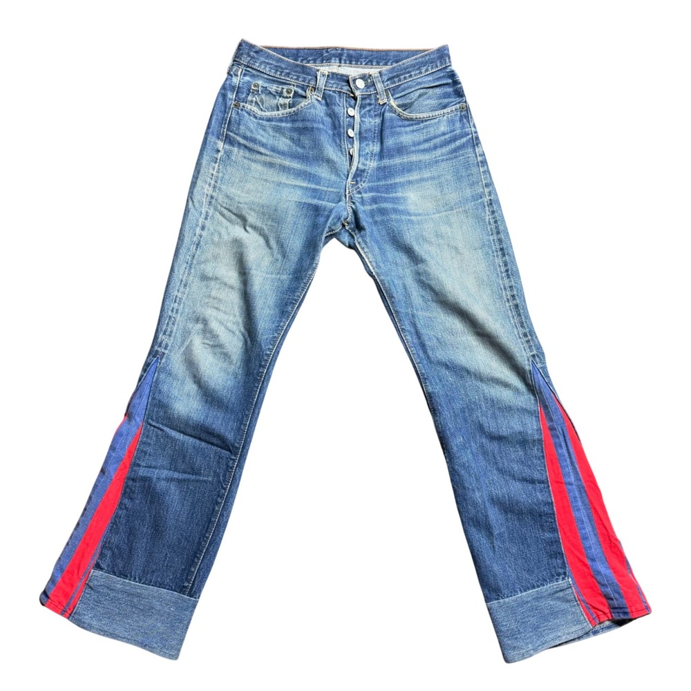 Levi's 501 Big E Redline Selvedge Vintage 60s Custom Flare Jeans Women